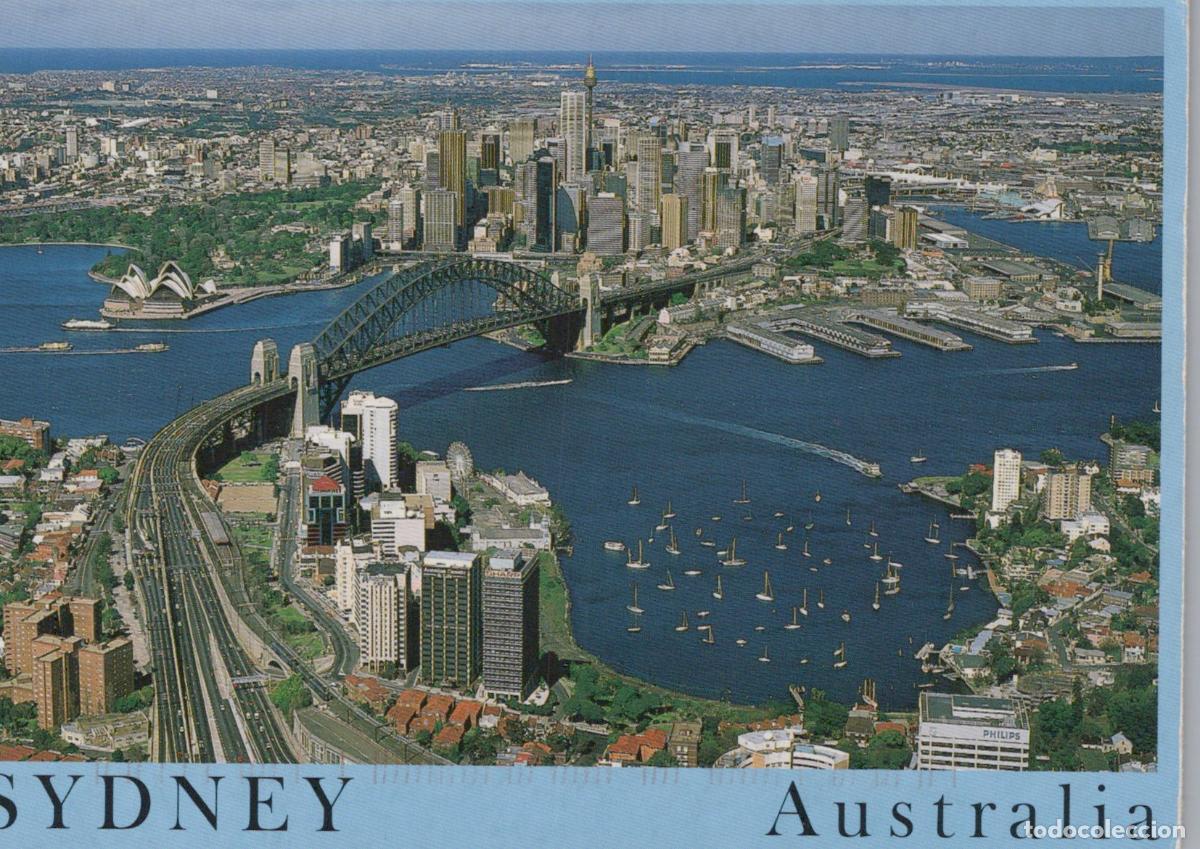 Postais: Australia Sydney Aerial View of Cityscape Harbour Bridge Opera House *YAS909