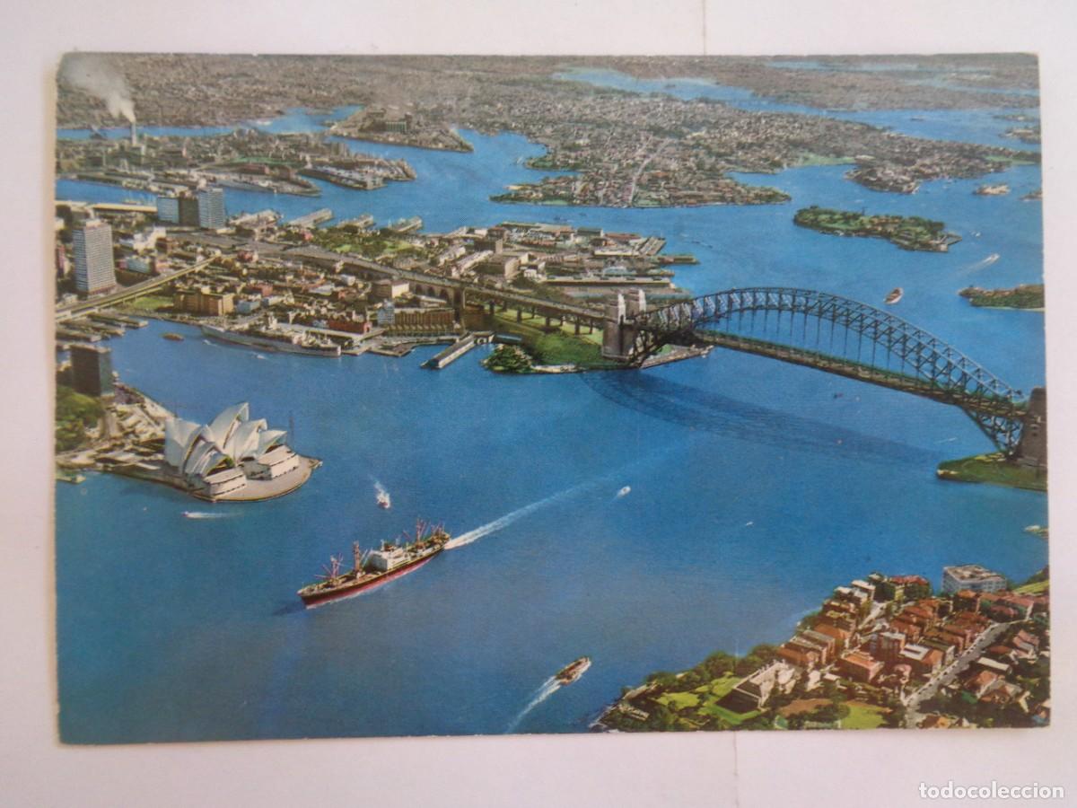 Postales: POSTAL DE SIDNEY ( AUSTRALIA ): VISTA AEREA DEL PUERTO Y EL PALACIO DE LA OPERA