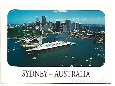 Postales: THE Q.E.II LEAVES SYDNEY WITH MANY FOND MEMORIES.- SYDNEY / AUSTRALIA