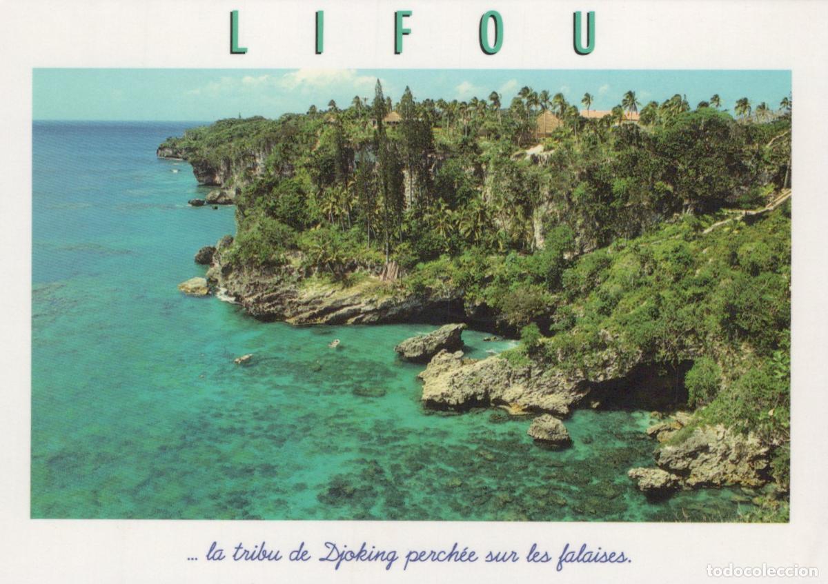 Cartoline: New Caledonia Lifou Djoking Tribe Village Perched On Cliffs *YBB393