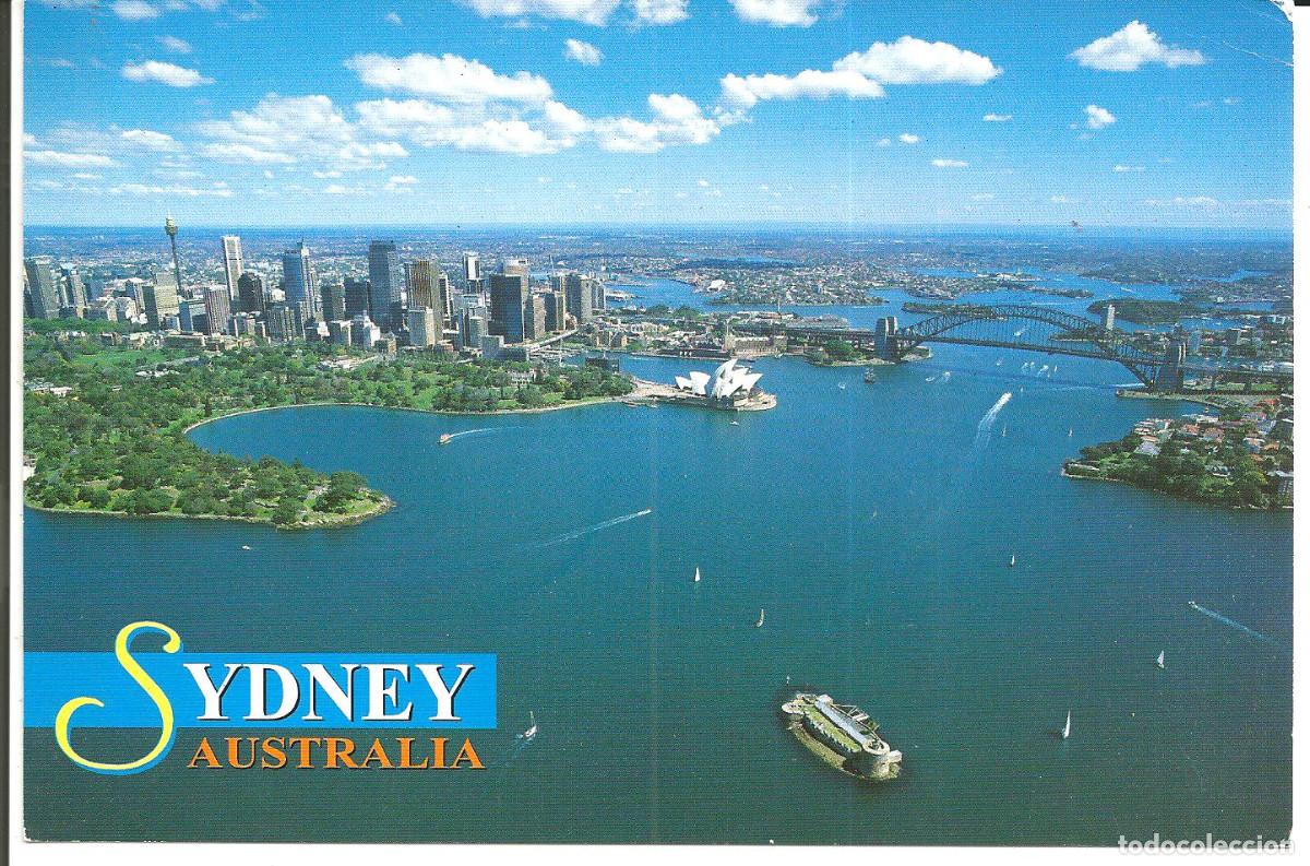 Postales: POSTAL SIDNEY (AUSTRALIA) - ESPECTACULAR SYDNEY HARBOUR DESDE EL AIRE - 18X12 CM
