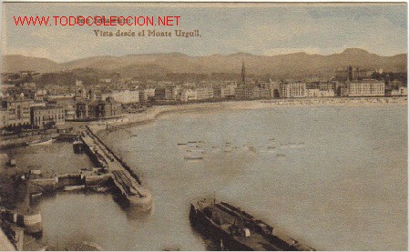 Postais: TARJETA POSTAL DE SAN SEBASTIAN -VISTA DESDE EL MONTE URGULL