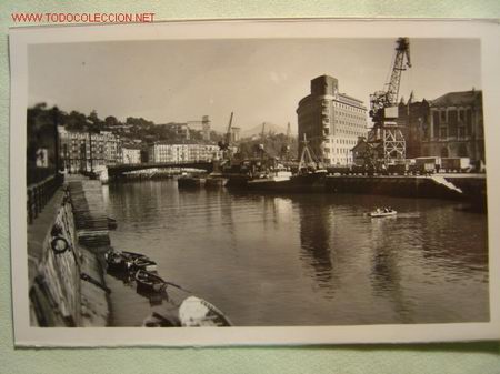 Postales: BILBAO RIA Y PUENTE DEL GENERAL MOLA - Foto 1