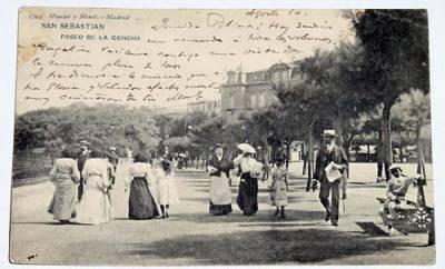 Postkarten: POSTAL MUY ANTIGUA DE EL PASEO DE LA CONCHA DE SAN SEBASTIAN 1905