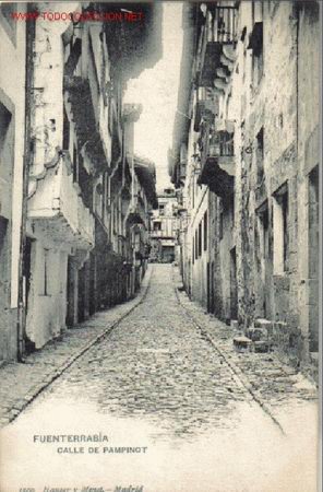Postcards: TARJETA POSTAL DE FUENTERRABIA - CALLE DE PAMPINOT