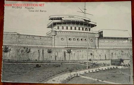 Postales: ANTIGUA POSTAL DE BILBAO - ALGORTA . CASA DEL BARCO - Foto 1