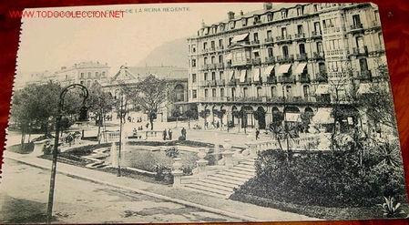 Postales: ANTIGUA POSTAL DE SAN SEBASTIAN - CALLE DE LA REINA REGENTE