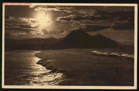 Cartes Postales: SAN SEBASTIAN 283: CONTRALUZ DESDE EL MONTE ULIA