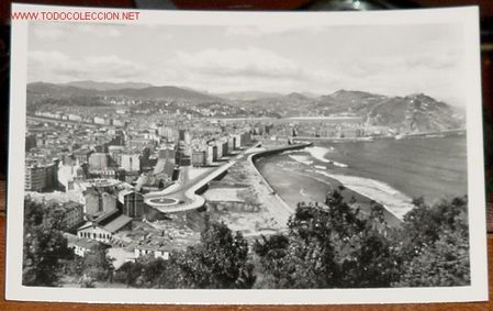 Cartes Postales: ANTIGUA POSTAL DE SAN SEBASTIAN - ENSANCHE DE GROS Y FUTURA PLAYA - GALARZA