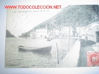 Postkarten: TARJETA ANTIGUA DE SAN SEBASTIAN - PAISAJE DE SAN JUAN