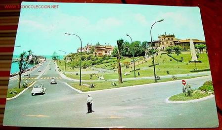 Postales: ANTIGUA POSTAL DE ALGORTA . AVDA. LA AVANZADA - Foto 1