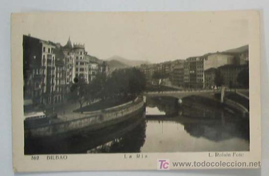 Postales: TARJETA POSTAL BILBAO. La R&iacute;a - Foto 1