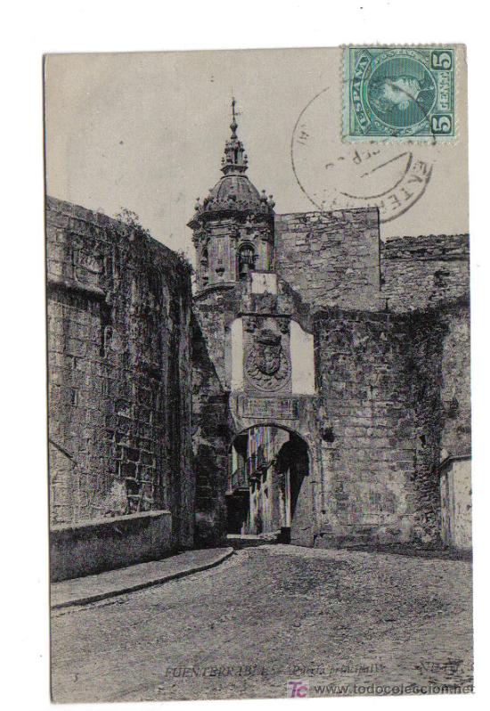 Postales: Fuenterrab&iacute;a - Puerta principal 1905 - Foto 1