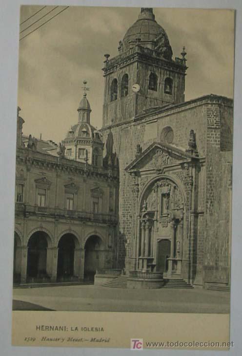 Postales: TARJETA POSTAL HERNANI. La Iglesia. - Foto 1