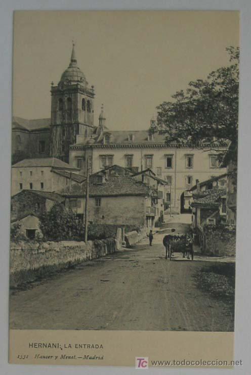 Postales: TARJETA POSTAL HERNANI: LA ENTRADA - Foto 1