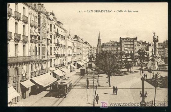Postais: TARJETA POSTAL DE SAN SEBASTIAN, CALLE DE HERNANI