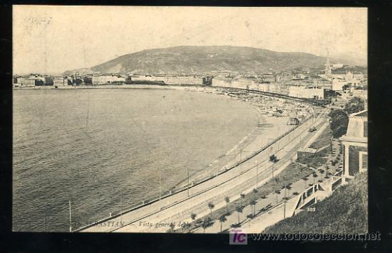 Postais: TARJETA POSTAL SAN SEBASTIAN, VISTA GENERAL DE LA CONCHA