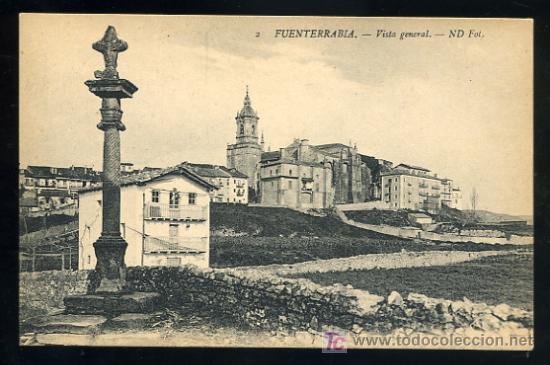 Postais: TARJETA POSTAL DE FUENTERRABIA, SAN SEBASTIAN. VISTA GENERAL.- ND FOT.