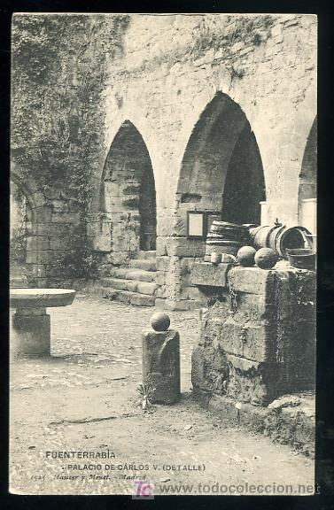 Postais: TARJETA POSTAL FUENTERRABIA, SAN SEBASTIAN. PALACIO DE CARLOS V. 1525 HAUSER Y MENET