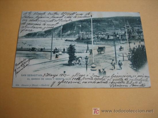 Postales: EL BARRIO DE GROS Y MONTE ULLIA - Foto 1