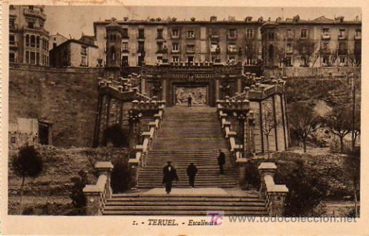 Postales: TERUEL - ESCALINATA - Foto 1