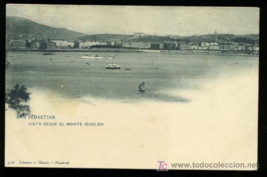 Cartoline: TARJETA POSTAL SAN SEBASTIAN, VISTA DESDE EL MONTE IGUELDO. N&ordm; 906 HAUSER Y MENET