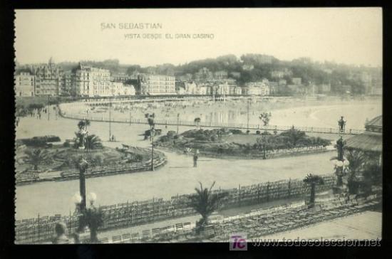 Cartoline: TARJETA POSTAL SAN SEBASTIAN, VISTA DESDE EL GRAN CASINO. FOTOTIPIA HAUSER Y MENET