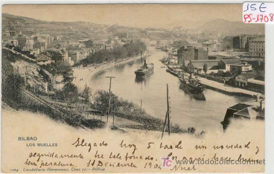 Postales: (PS-1708)POSTAL DE BILBAO - LOS MUELLES - Foto 1