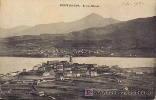 Postais: TARJETA POSTAL DE FUENTERRABIA ( GUIPUZCOA). EL RIO BIDASOA.