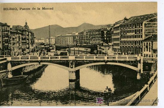 Postales: BILBAO, PUENTE DE LA MERCED - Foto 1