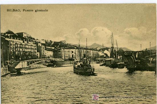 Postales: BILBAO, PUENTE GIRATORIO - Foto 1