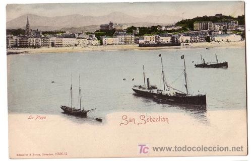 Postales: TARJETA POSTAL DE SAN SEBASTIAN LA PLAYA