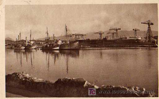 Postales: BILBAO, VISTA DE LOS MUELLES DE EUSKALDUNA - Foto 1