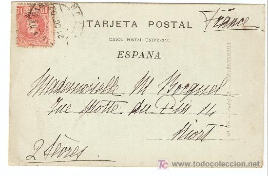 Postales: Fuenterrab&iacute;a - La Iglesia 1902 - Foto 2