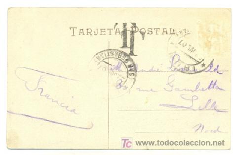 Postales: IRUN ,,, Puente internacional 1907 - Foto 2
