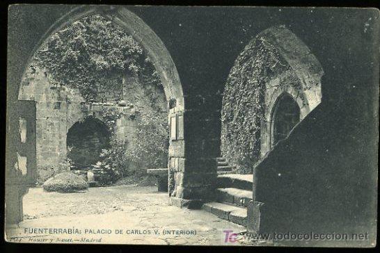 Postkarten: TARJETA POSTAL DE FUENTERRABIA, PALACIO DE CARLOS V. INTERIOR.HAUSER Y MENET