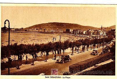Postales: POSTAL DE SAN SEBASTIAN , LA PLAYA - Foto 1