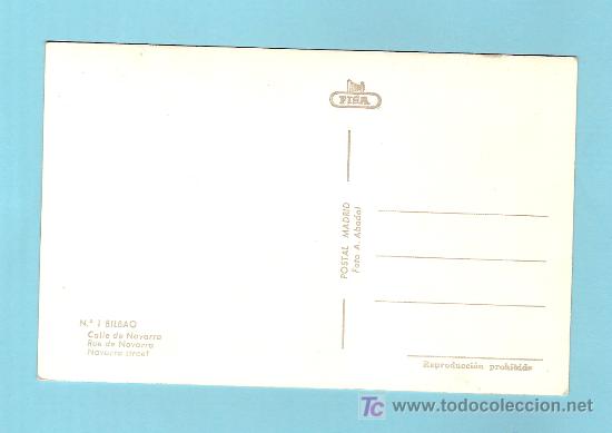 Postales: POSTAL DE BILBAO CALLE DE NAVARRA - Foto 2