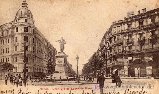 Postales: Bilbao. Gran V&iacute;a de L&oacute;pez de Haro. - Foto 1