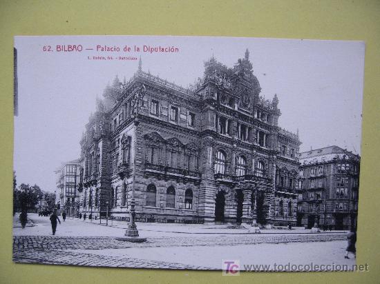 Postales: BILBAO - PA&Ntilde;ACIO DE LA DIPUTACION - SIN CIRCULAR - Foto 1