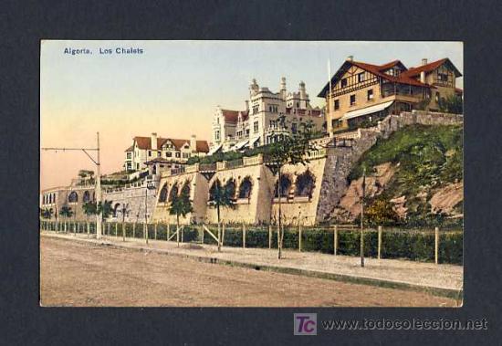Postales: Postal de ALGORTA (Vizcaya): Los Chalets (Ed.LG) - Foto 1