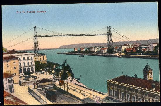 Postais: TARJETA POSTAL DE VIZCAYA,- A.Y P., PUENTE VIZCAYA