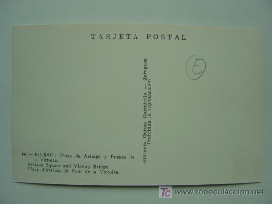 Postales: POSTAL BILBAO - REF. K-505 - Foto 2