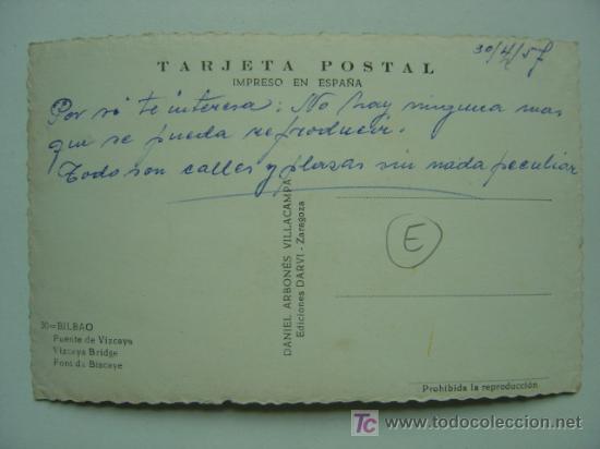 Postales: POSTAL BILBAO - REF. K-504 - Foto 2
