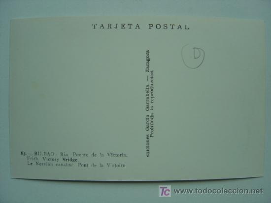 Postales: POSTAL BILBAO - REF. K-438 - Foto 2
