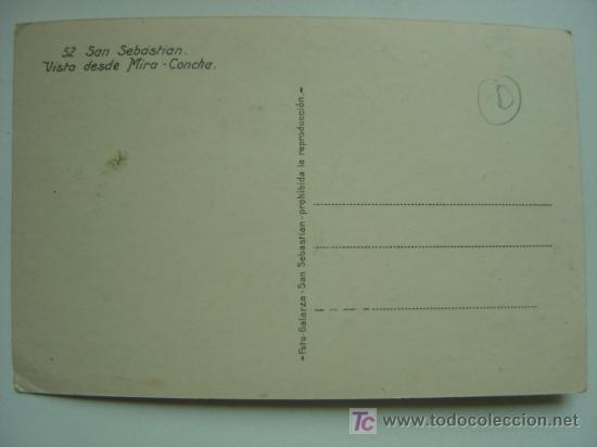 Postales: POSTAL SAN SEBASTIAN - REF. K-569 - Foto 2