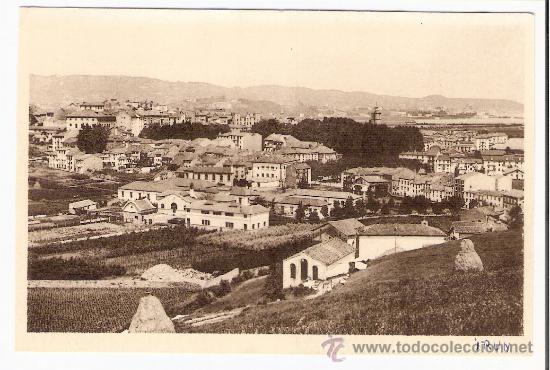 Postkarten: TARJETA POSTAL DE IRUN- GUIPUZCUA. VISTA GENERAL. EDICION VALVERDE. FOTOTIPIA DE HAUSER Y MENET.