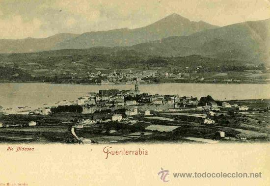 Postales: FUENTERRAB&Iacute;A.-  R&Iacute;O BIDASOA. - Foto 1