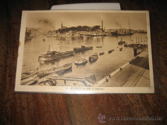 Postales: BILBAO   LA RIA DE SESTAO - Foto 1