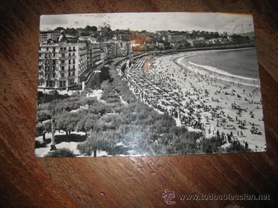 Postales: SAN SEBASTIAN    LA PLAYA DE LA CONCHA - Foto 1